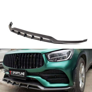 Séparateur de lèvre de pare-chocs avant en carbone pour <span class=keywords><strong>Mercedes</strong></span> Benz Classe <span class=keywords><strong>GLC</strong></span> X253 Sport GLC300 2020 2021 - Product Image 1