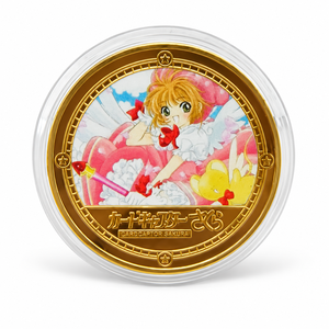 Set <span class=keywords><strong>de</strong></span> 5 Monedas Conmemorativas <span class=keywords><strong>de</strong></span> Anime Clásico <span class=keywords><strong>de</strong></span> <span class=keywords><strong>Chicas</strong></span> Mágicas, en Hierro Dorado, con Personajes <span class=keywords><strong>de</strong></span> Dibujos Animados Coleccionables y Protector Acrílico - Product Image 4