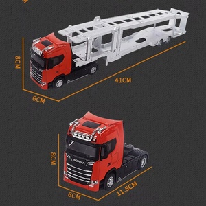 Camion jouet en alliage, camion porte-conteneurs, véhicule de transport, modèle de voiture télécommandée, jouet pour enfants, camion de chargement de conteneurs - Product Image 2