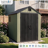 Abri de jardin Kenda APEX 6x8, facile à assembler, robuste, pour ranger les outils de jardin, le matériel de jardinage, les équipements de patio et de plein air.