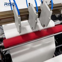 Máquina cortadora de rollos de tela no tejida RS-400T con PLC inteligente, cortadora de rollos de papel a hojas, precio