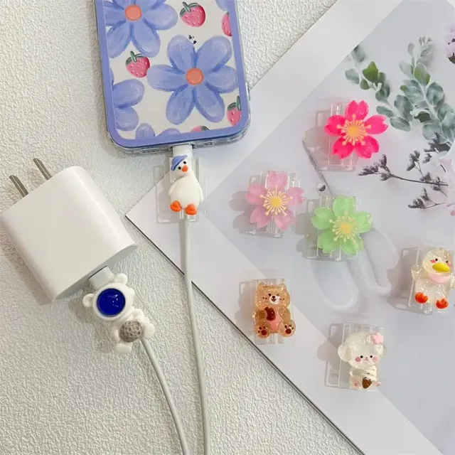 Cartoon Animal Cable Protector Usb Line Earphone Cable Protector Charger Cartoon Bite Data Line Protectors Cable Organizer