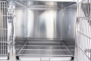Fabbrica prezzo più economico 304 in acciaio inox veterinario animali da compagnia ricovero clinica veterinaria gabbie ospedaliere per cane gatto iniezione - Product Image 3