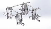 YL-8061 CE Garantie 3 ans Appareil de musculation multifonctionnel tout-en-un commercial 16 stations pour entraînement complet du corps en groupe