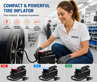 12V Electric Tire Inflator LED Light Long Power Cord 150psi Air Pressure MOQ Manufacturer