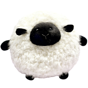 Peluche di Agnello Nero Rotondo e Paffuto, con Naso Cucito Semplicemente, Morbido e Soffice, Giocattolo Educativo per Bambini - Product Image 6