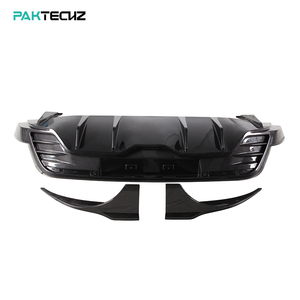 Paktechz Prepreg Kit de carrosserie en fibre de carbone lèvre de diffuseur de pare-chocs arrière pour Porsche <span class=keywords><strong>Taycan</strong></span> GTS <span class=keywords><strong>Cross</strong></span> Turismo <span class=keywords><strong>4</strong></span> portes Turbo S - Product Image 2