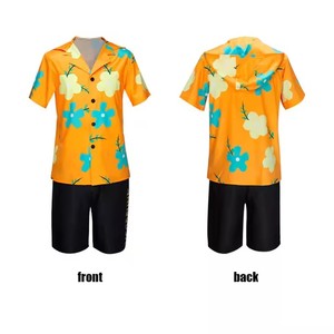 Bán Buôn Cosplay Những Mảnh Sanji Áo Sơ Mi Và Quần Short Set T-Shirt Hoa Da Thoáng Khí Thân Thiện Với Halloween Đảng Cos Trang Phục - Product Image 4