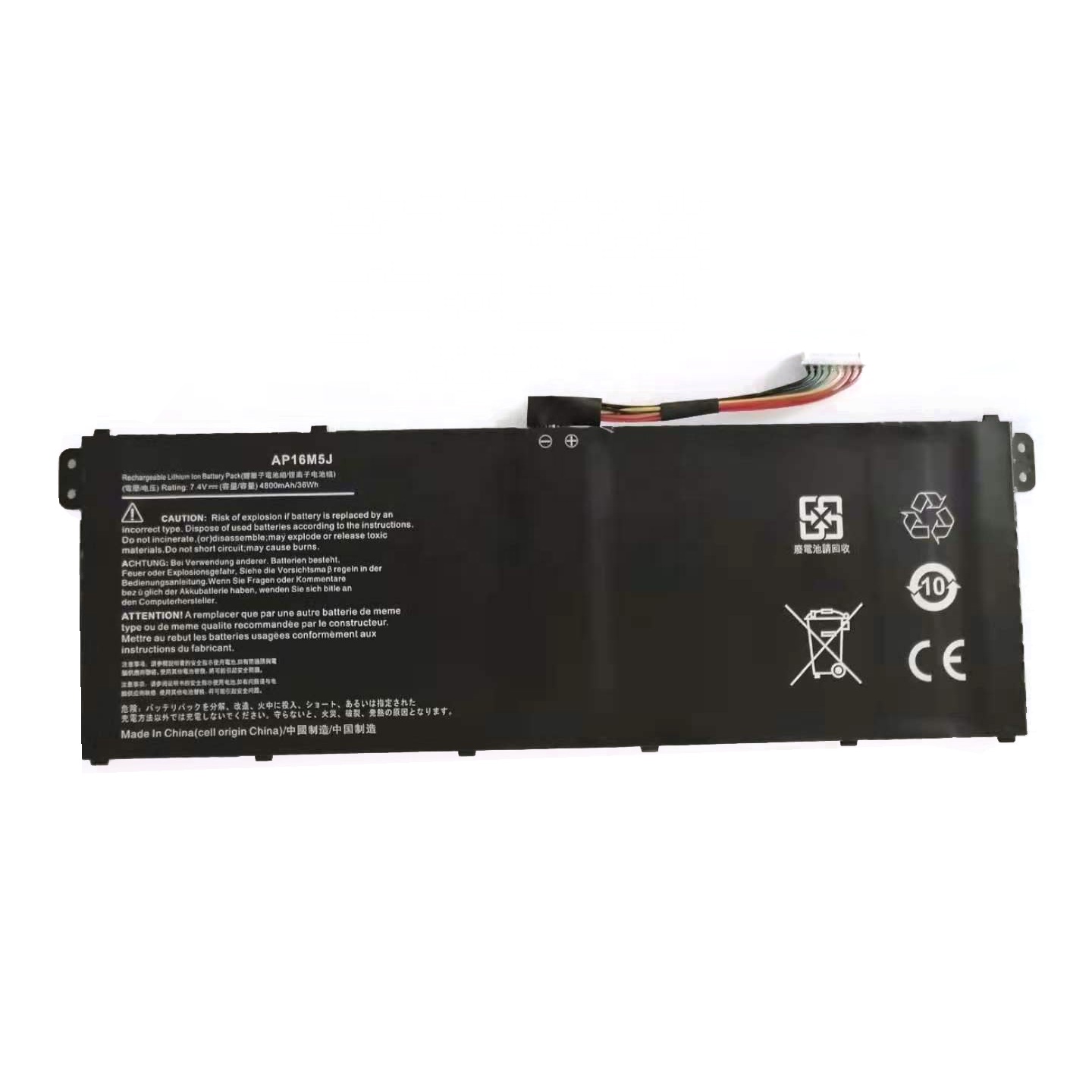 AP16M5J Laptop Batterij voor Acer Extensa EX215-22 Aspire A314-21 A314-31 A314-32 A314-33 A314-41 A315-21 A315-21G A315-22 A315-22G A315-23 A315-23G A315-33 A315-34 A315-35 A315-41 A315-41G A315-53