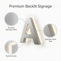 Lettres lumineuses LED personnalisées imperméables pour extérieur, lettres en relief 3D, enseignes pour devanture de magasin, signalétique LED pour entreprise