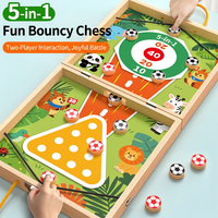 Jeu d'échecs rebondissant en bois, jeu de table interactif pour la famille, pour jouer entre parents et enfants