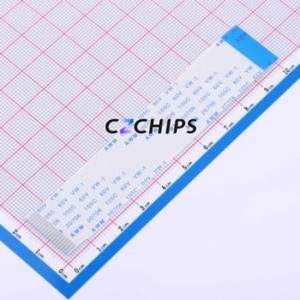 FFC-1.0-18-100-B-4-8 FFC Cable (Flexible Flat Cable) P=1mm Connector 18P 1mm 0.3mm Reverse - Product Image 1