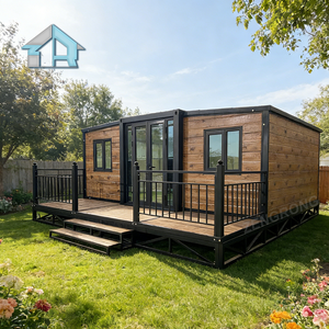 Maison de conteneur extensible moderne respirante intelligente de 20 pieds, bureau à domicile <span class=keywords><strong>1BR</strong></span>+1LR |   Pré-câblé pour les nomades numériques, les freelancers, les travailleurs à distance - Product Image 1