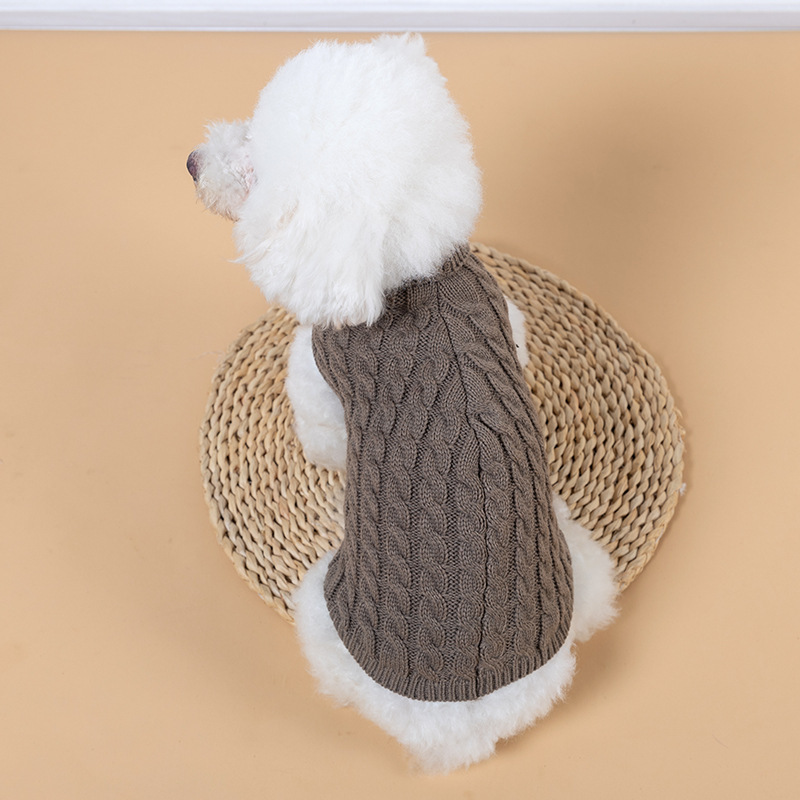 Pull tricoté-kaki