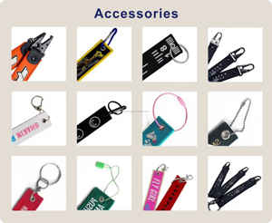 Llavero de Metal Bordado Personalizado al por Mayor, Portátil, con Logotipo Personalizado, Tejido Textil, Bordado Personalizable - Product Image 3