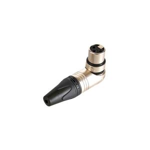 Neutrik-CONNECTEUR DE CÂBLE XLR FEMELLE, 3 PÔLES, ANGLE DROIT, BOÎTIER EN NICKEL, CONTACTS ARGENT - Product Image 1