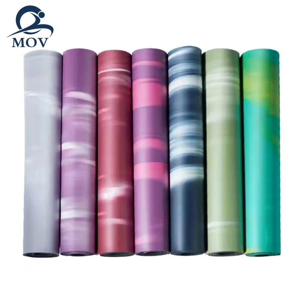 Doğal kauçuk yoga mat kırmızı beyaz kauçuk ve süet yoga mat kırmızı kauçuk yoga mat