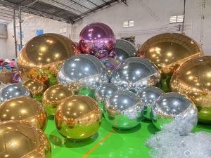 Pvc Opblaasbare Spiegelbal Groothandel Gigantische Glanzende Bolballon Voor Promotie En Podiumgebruik - Product Image 3