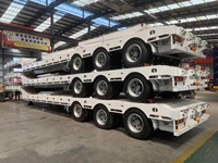 Remorque surbaissée personnalisée ADR australienne, remorque surbaissée à plateforme basse de 50 tonnes, semi-remorque surbaissée de 60 tonnes