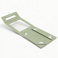 Individuell Bedruckte Zusammenklappbare Karton-Geschenkbox mit Ledergriff & PVC-Fenster Luxuriöse Magnetverschluss-Faltbare Verpackungsbox