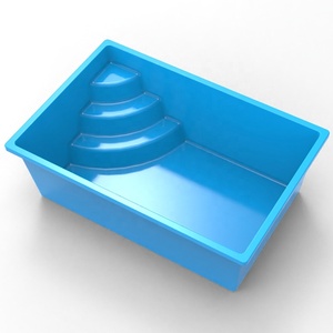 Ngoài trời Tùy Chỉnh sợi thủy tinh lớn kích thước lớn gia đình bơi Spa hồ bơi bể sục thiết kế FRP Shell prefab sang trọng inground hồ bơi - Product Image 3