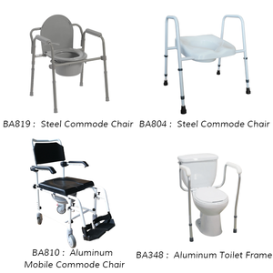 Ba312s Có Thể Điều Chỉnh Chiều Cao Nhôm <span class=keywords><strong>Commode</strong></span> Nhà Vệ Sinh Ghế Người Già Homecare Cạnh Giường Ngủ <span class=keywords><strong>Commode</strong></span> Cho Người Khuyết tật Phòng Tắm Thiết Bị An Toàn - Product Image 5