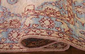 Haute demande 8x10ft pêche Oushak tapis d'accent turc tapis de laine fait à la main teinture végétale coton moderne 10mm tapis personnalisables maison - Product Image 3