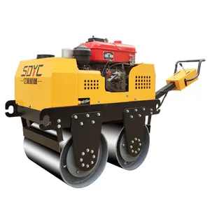 Hang Hold Drum Road Roller Road Roller Double Drum 0.6t YCS-600C Road Roller For Farm
