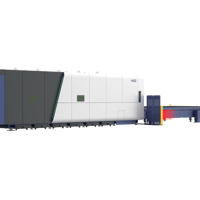 Mesin Pemotong Laser Fiber Presisi Tinggi 6000W untuk Lembaran Logam Ketebalan 20mm Berpendingin Air DXF Buatan Guangdong