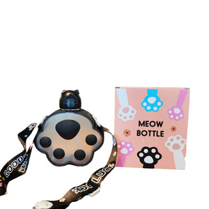 Yafchi Cat Paw Plastic Cup Bpa Free With Strap For Kids And Students Gift - Product Image 5