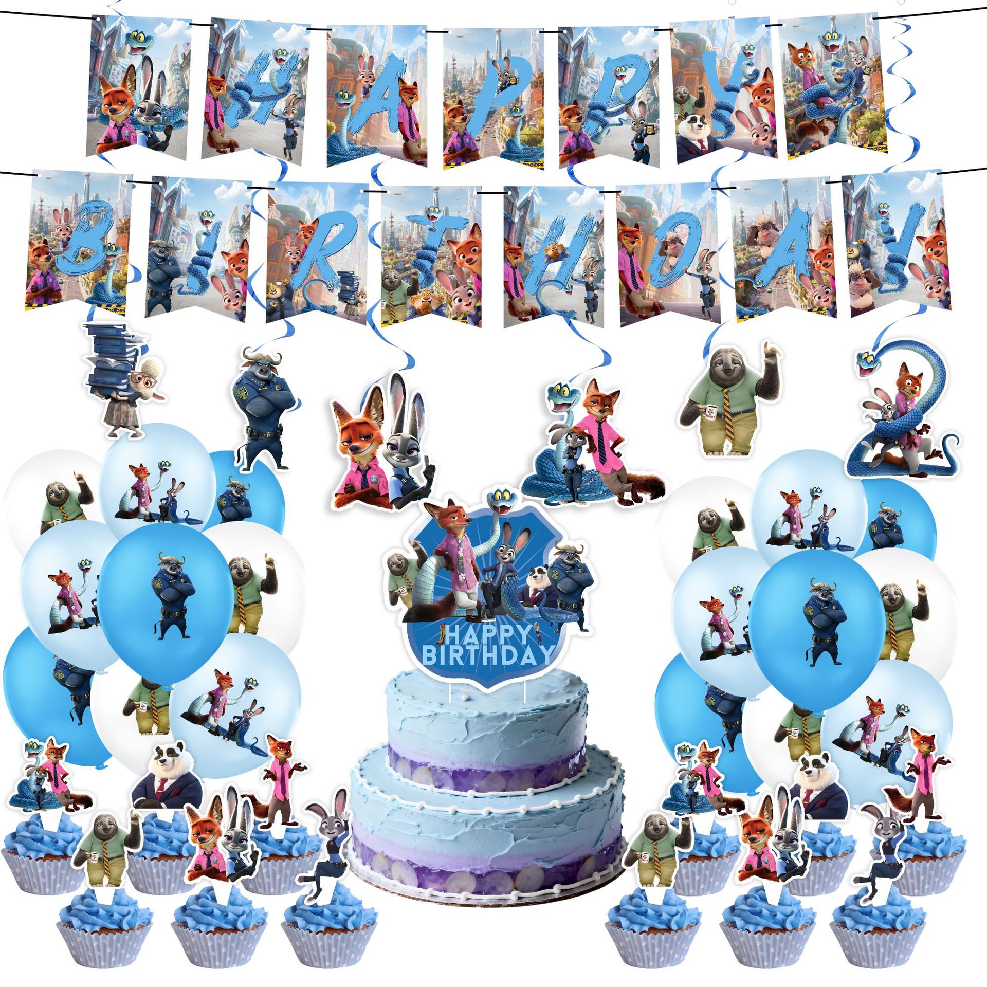 Accessoires 5 pièces - Ensemble drapeau