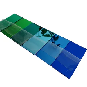 Guangzhou vente en gros de feuille de verre acrylique en plastique miroir pmma coloré hautement réfléchissant
