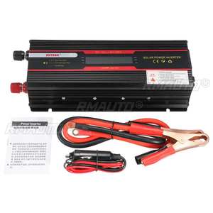Convertisseur de tension double Xuyuan avec écran LCD, convertisseur de puissance double 12V/24V vers 220V à onde sinusoïdale modifiée pour utilisation automobile - Product Image 1