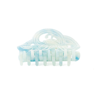 CANYUAN Design Créatif Pince à Cheveux en Acétate Creuse à Motif Floral Nuage 10cm - Pince à Cheveux en Acétate Personnalisée Pince à Cheveux à Griffe