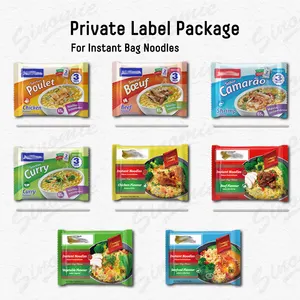 Chinese Manufacturers Best Noodles Supplier Fried HALAL Chicken Flavour Bag Packing Yum Yum Instant Noodles