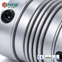 Accouplement à soufflet en acier inoxydable à jeu nul, conception à collier de serrage, connecteur d'arbre de servomoteur à couple élevé pour la robotique