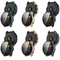 Protecteur d'écran complet en verre trempé haute définition, étui pour montre intelligente Forerunner 265 265S, étanche et Durable