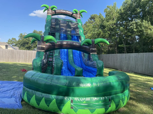 Kommerzielle große 18ft 25ft hoch 00m lange Luft Erwachsene Pastell rosa Sprengen Pirate Battle Mini Spiral aufblasbare Wasser rutsche Pool - Product Image 5