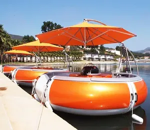 Nieuwe Volwassen Kinderen Elektrische Gas Aangedreven Bumper Boten Te Koop Hdpe Poly Sportboot Voor Pretpark Kano Kajak Bbq Donut Boot