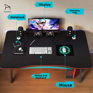 EaseNeat Vente Chaude <span class=keywords><strong>Pas</strong></span> <span class=keywords><strong>Cher</strong></span> Noir <span class=keywords><strong>Jeux</strong></span> D'ordinateur Bureau Apprentissage E-sports Table Simple Durable Chambre Salon pour le Dernier - Product Image 5