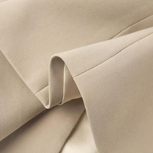 Elegante Giacca <span class=keywords><strong>Blazer</strong></span> Monopetto Beige con Bottoni, Scollo a V, Lunga e Traspirante per Donna - Product Image 5