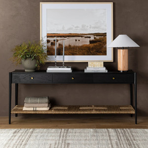 Mỹ Retro đau khổ hiện đại tối giản giao diện điều khiển Bảng với bện dây thiết kế cho lối vào nhà khách sạn hành lang hoặc tiền sảnh - Product Image 1