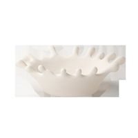 Corbeille à fruits et plateau de rangement bleu pour la maison, style nordique simple, pour table basse de salon, idéal pour les collations et bonbons, modèle à motif uni, pour l'export.