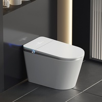 WC intelligent WDF à détection automatique avec télécommande, siège chauffant, fonctionnement automatique, cuvette allongée