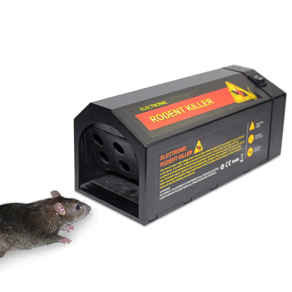 DD2412 इलेक्ट्रिक स्टॉप्स चूहे कृंतक पिंजरे चूहा जाल बॉक्स पुन: प्रयोज्य माउस चूहा कीट नियंत्रण इंटेलिजेंट इलेक्ट्रॉनिक्स माउस जाल को मारता है