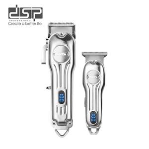 Cortadora de pelo profesional Dsp, cortadora eléctrica con pantalla Lcd, cuerpo metálico, funciona con batería para hombres y adultos, modelo 80170 - Product Image 2