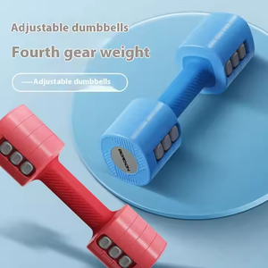 Ensemble d'haltères réglables en acier de 5kg, poignée antidérapante portable, poids libres pour hommes et femmes, entraînement de fitness et de musculation - Product Image 5