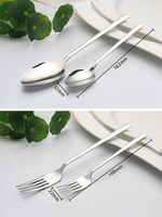 Ensemble de couverts en métal argenté, cuillères à dîner, fourchettes et couteaux en acier inoxydable pour hôtels et restaurants