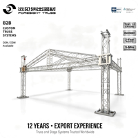 Scène modulaire en aluminium pour toit intérieur et extérieur, plateforme complète avec auvent pour concerts, spectacles en direct et location d'événements