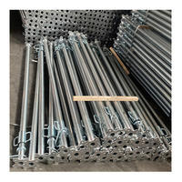 Poteau de support télescopique industriel robuste en acier avec base trépied pour coffrage de dalle d'hôtel, option en alliage d'aluminium haute résistance